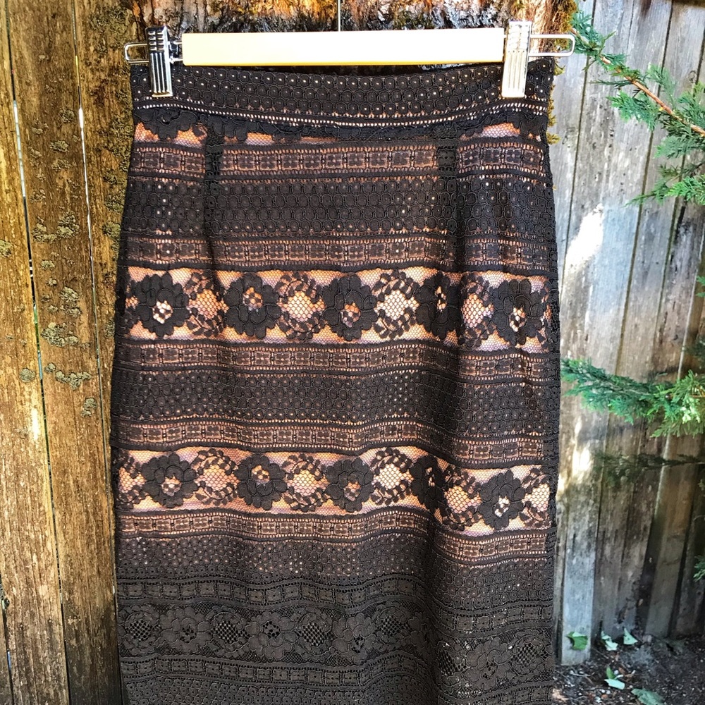H&M Black Lace Skirt